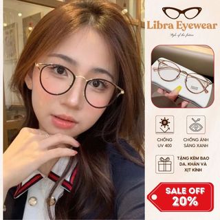 [MUA 1 TẶNG 1 PHỤ KIỆN] Gọng kính cận tròn thời gian trang nam nữ chất liệu nhựa lõi kim loại dễ đeo