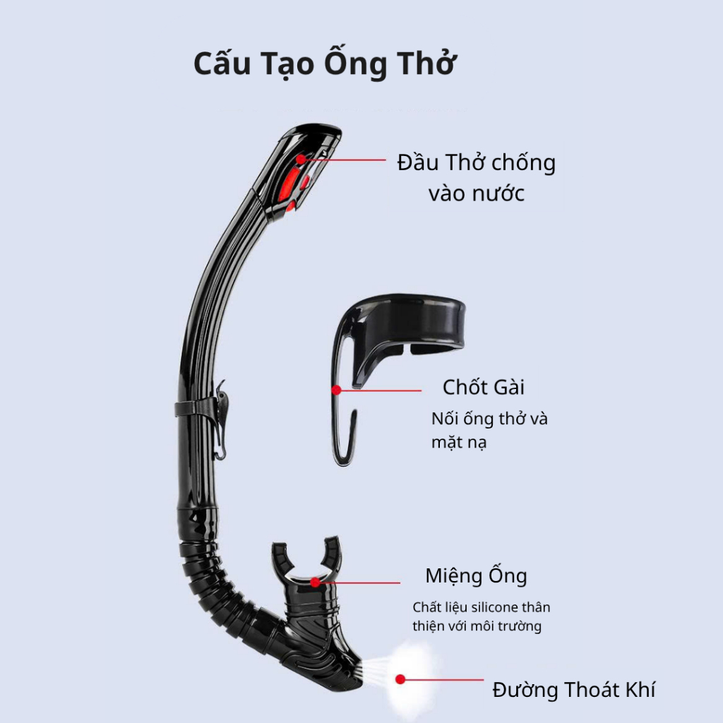 Chính hãng WAVE - Kính bơi lặn, kiếng lặn, mặt nạ lặn biển và ống thở