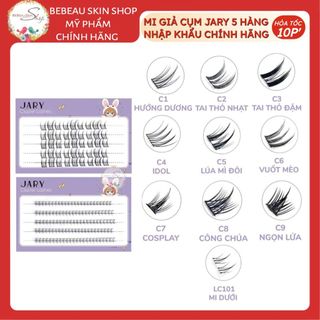 Lông Mi Cụm Tự Nhiên Jary Cluster Lashes - Hộp Nhựa 5 Hàng Chính Hãng - Bebeau