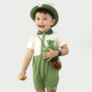 M&B (3M-24M) Bộ body đùi SNUGGLE DINO cotton thoáng mát, co giãn thấm hút mồ hôi-DINO5.25