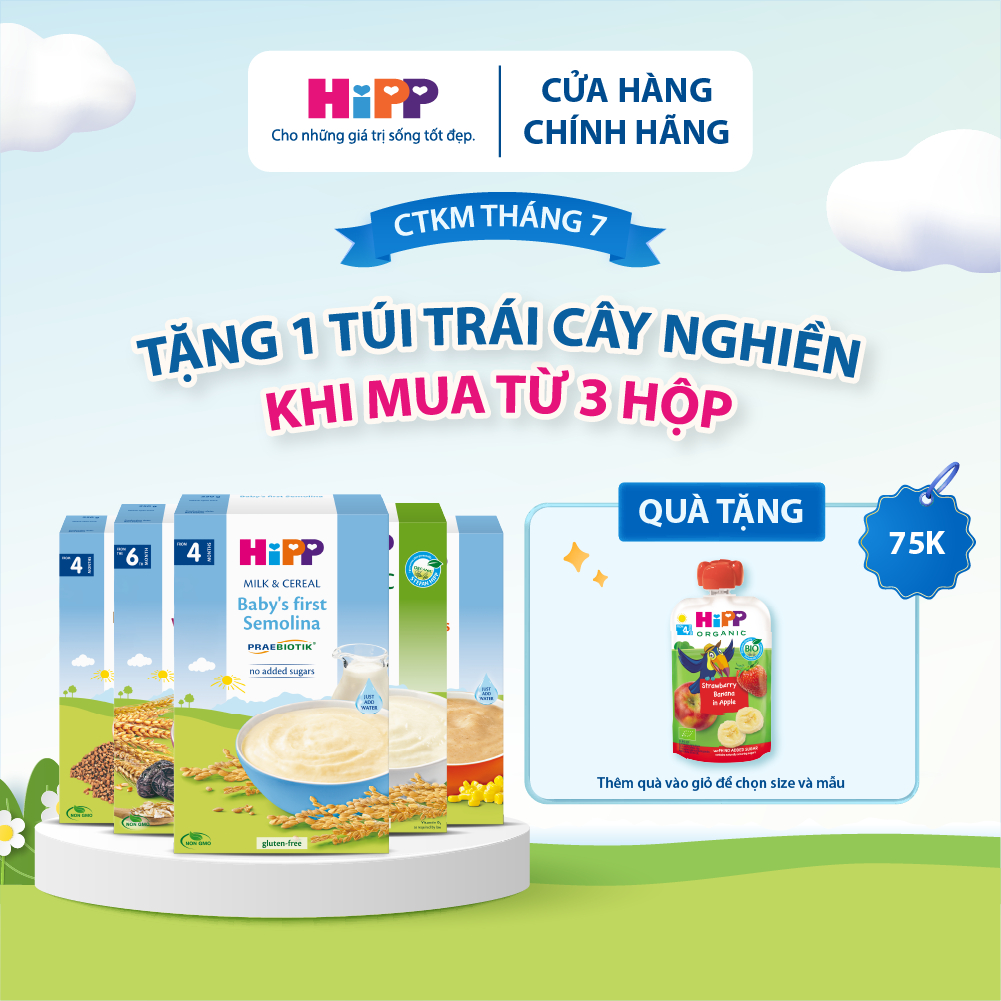 [KOL] Bột ăn dặm HiPP đủ vị, tiện lợi, dễ sử dụng