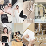 BBSTORE’S Đầm Xòe Dạo Phố Cotton Ngắn Chữ A Lật Vạt Ngực Kết Nút Váy Xếp Ly - DAE77B — ảnh 8