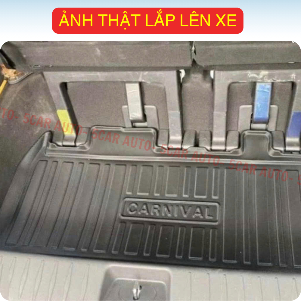 LÓT CỐP xe Kia Carnival 2022-Nay, Kia Sedona 2014-2021, nhựa dẻo siêu đẹp, siêu bền, chống thấm nước, không mùi,vừa khít