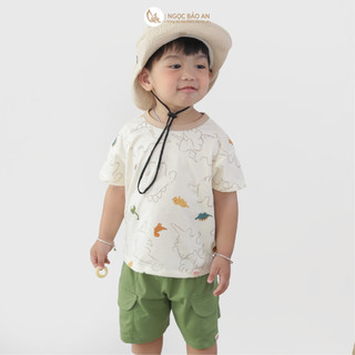 M&B (6M-6Y) Bộ quần áo cộc tay DINO PACK cotton thoáng mát, co giãn thấm hút mồ hôi-DINO5.25