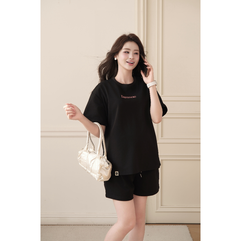 Set bộ áo phông kèm quần đùi SUMMER SET chất liệu Double Face thoáng mát, thấm hút BY L'AMME