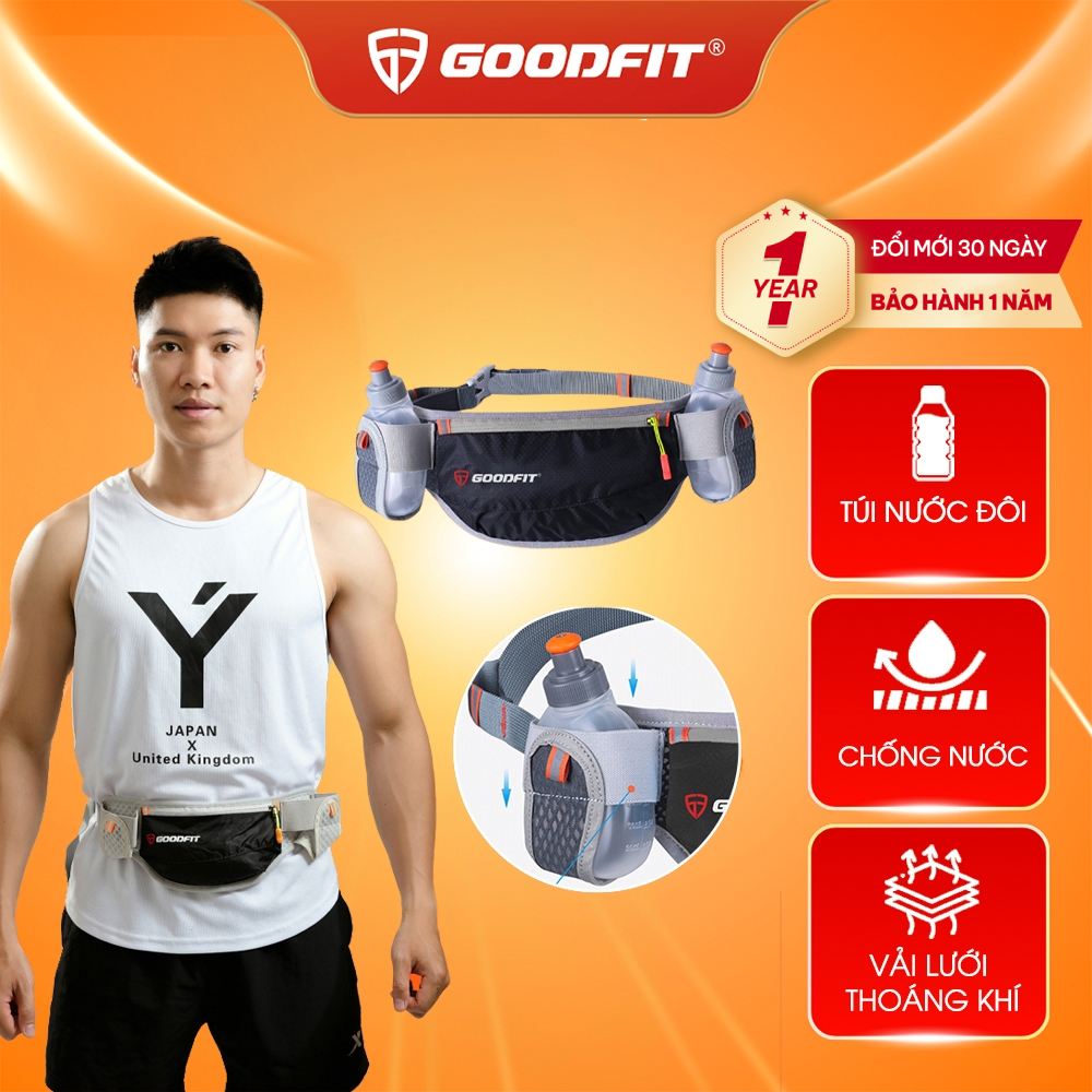 Túi chạy bộ có 2 ngăn đựng nước chính hãng GoodFit GF109RB