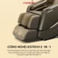 Ghế massage KINGSPORT Standard G5 BEIGE cao cấp con lăn 3D, công nghệ massage chuyên sâu