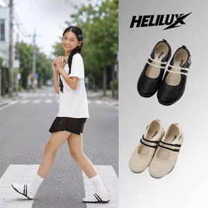 Giày Búp Bê Helilux A2 Da PU, Đế Bằng Bền Bỉ, Nữ Tính Thanh Lịch