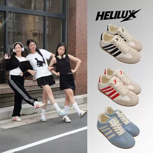 Giày Sneaker Unisex Helilux A4 Da PU, Đế Bằng Bền Bỉ, Phong Cách Năng Động