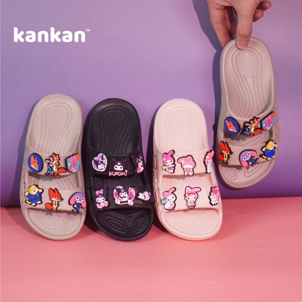 Dép Cho Bé Gái Capybara Kankanstore Dép Trẻ Em Chống Trơn Trượt  Kuromi Kitty Cinamo KA125