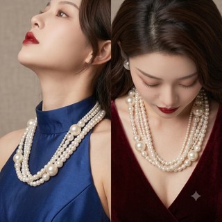 [ DAISYN ] N583 dây chuyền vòng cổ hạt Ngọc hạt trai sang trọng cho nữ