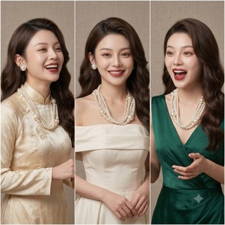 [ DAISYN ] N583 dây chuyền vòng cổ hạt Ngọc hạt trai sang trọng cho nữ