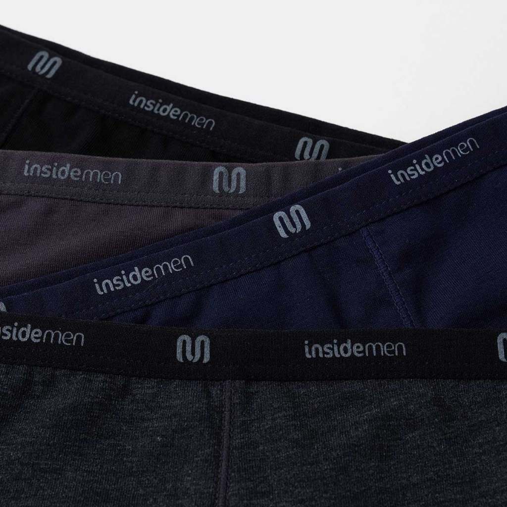 [Mua 2 Tặng 2] Bộ 04 Quần Lót Nam Boxer Insidemen mềm mịn thấm hút, co giãn thoải mái IBX004EDP04