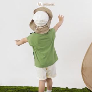 M&B (6M-6Y) Bộ quần áo sát nách PEEKOSAUR cotton thoáng mát, co giãn tốt, thấm hút mồ hôi-DINO5.25