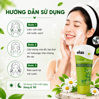 Sữa Rửa Mặt Eliza Trà Xanh Hoa Cúc 50g - Chiết Xuất Thiên Nhiên, Làm Sạch Dịu Nhẹ, Giữ Da Mềm Mịn