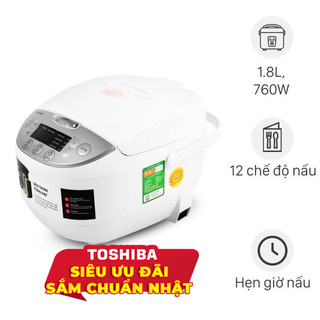 Nồi cơm điện tử Toshiba 1.8 lít RC-18DH2PV(W)-Chính Hãng 100% trưng bày Thương hiệu Toshiba-Nhật Bản