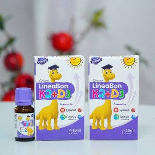 Lineabon Vitamin D3K2 dạng nhỏ giọt (lọ 10ml) - Hỗ Trợ Hấp Thu Canxi Cho Trẻ