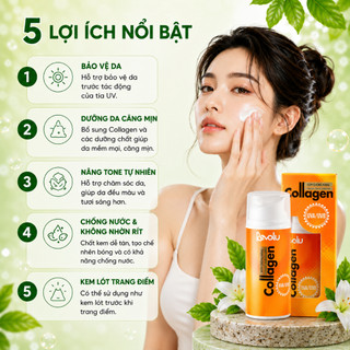 [CHÍNH HÃNG] Kem chống nắng cao cấp Revolu Collagen 50g dành cho mọi loại da, không bóng nhờn
