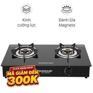 Bếp ga đôi Sunhouse SHB3223MT chính hãng Trưng bày mới 97-99 Bảo hành 12 tháng chính hãng