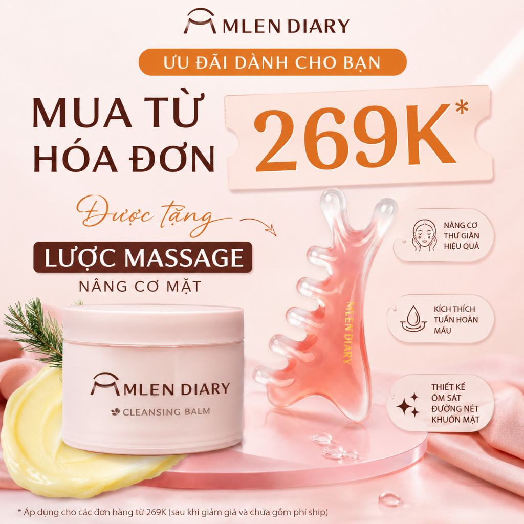 MLEN DIARY Sáp Tẩy Trang Clear Makeup Cream Tẩy Trang Cho Da Nhạy Cảm Chiết Xuất Thực 100g