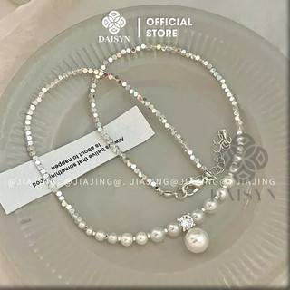 [ DAISYN ] N705 dây chuyền hạt trai, Dây Chuyền mạ Bạc Đính Hạt Ngọc Trai Nhân Tạo Cao Cấp sang trọng