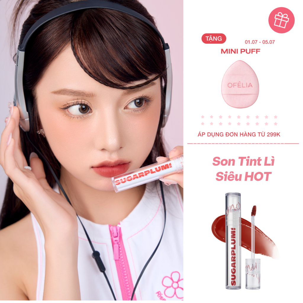[HOT] Son Tint Nước Mịn Lì Thuần Chay SUGARPLUM MistyNow Blurring Tint (3.8g)