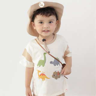 M&B (6M-6Y) Bộ quần cộc tay DINO GANG cotton thoáng mát, thấm hút mồ hôi, mặc mát mùa hè-DINO5.25