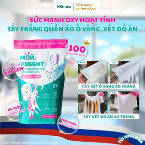 Bột Tẩy Đa Năng Oxygen My Rabbit Nga 800g - Tẩy Trắng Quần Áo Ố Vàng, Tẩy Mốc, Vết Đồ Ăn, Sạch Vết Bẩn Cứng Đầu & Đồ Bếp