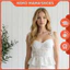 FOREVER21 ÁO 2 DÂY DÁNG PEPLUM HOẠ TIẾT HOA NỔI THỜI TRANG (230805054)
