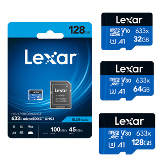 Thẻ nhớ chuyên dụng cho Camera MicroSD Lexar 633x 32GB/64GB/128GB 100MB/s - Bảo hành 5 năm 1 đổi 1