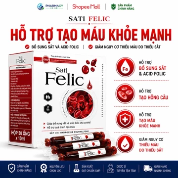 Sắt Dành Cho Mẹ Bầu và Trẻ Em - Bổ Sung Sắt Hữu Cơ và Acid Folic Hỗ Trợ Tạo Máu, Giảm Nguy Cơ Thiếu Máu