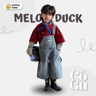 Set Bé Trai Áo Thun Đỏ + Yếm Jean Mellow Duck (4-13 Tuổi) B2603021