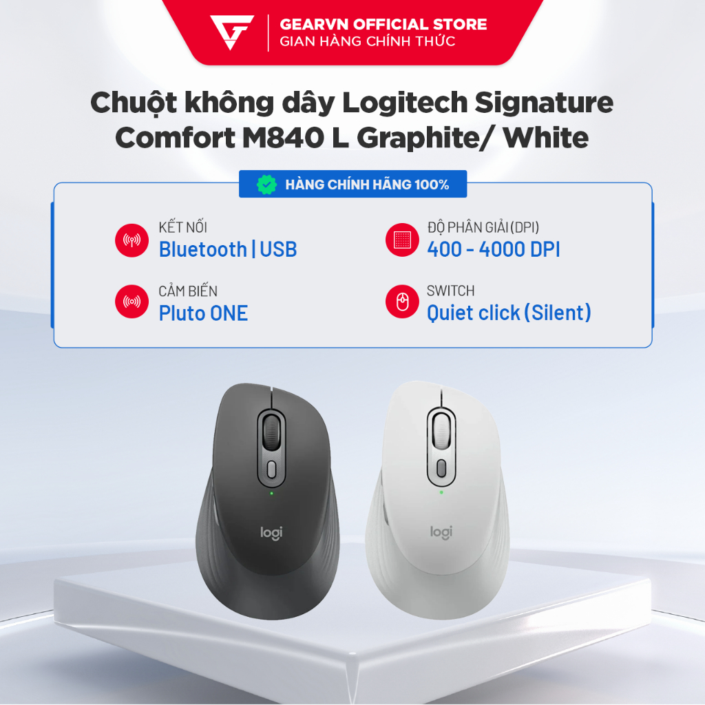 Chuột không dây Logitech Signature Comfort M840 L