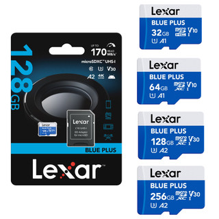 Thẻ nhớ cho Camera Lexar Blue Plus 64GB/128GB/256GB - Tốc độ đọc 100 - 170MB/s - Bảo hành 10 năm