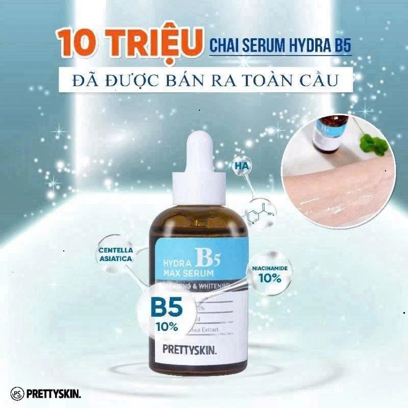 [CHÍNH HÃNG] Serum B5 Prettyskin 50ml dưỡng trắng, phục hồi, làm dịu da - Cosmetics X