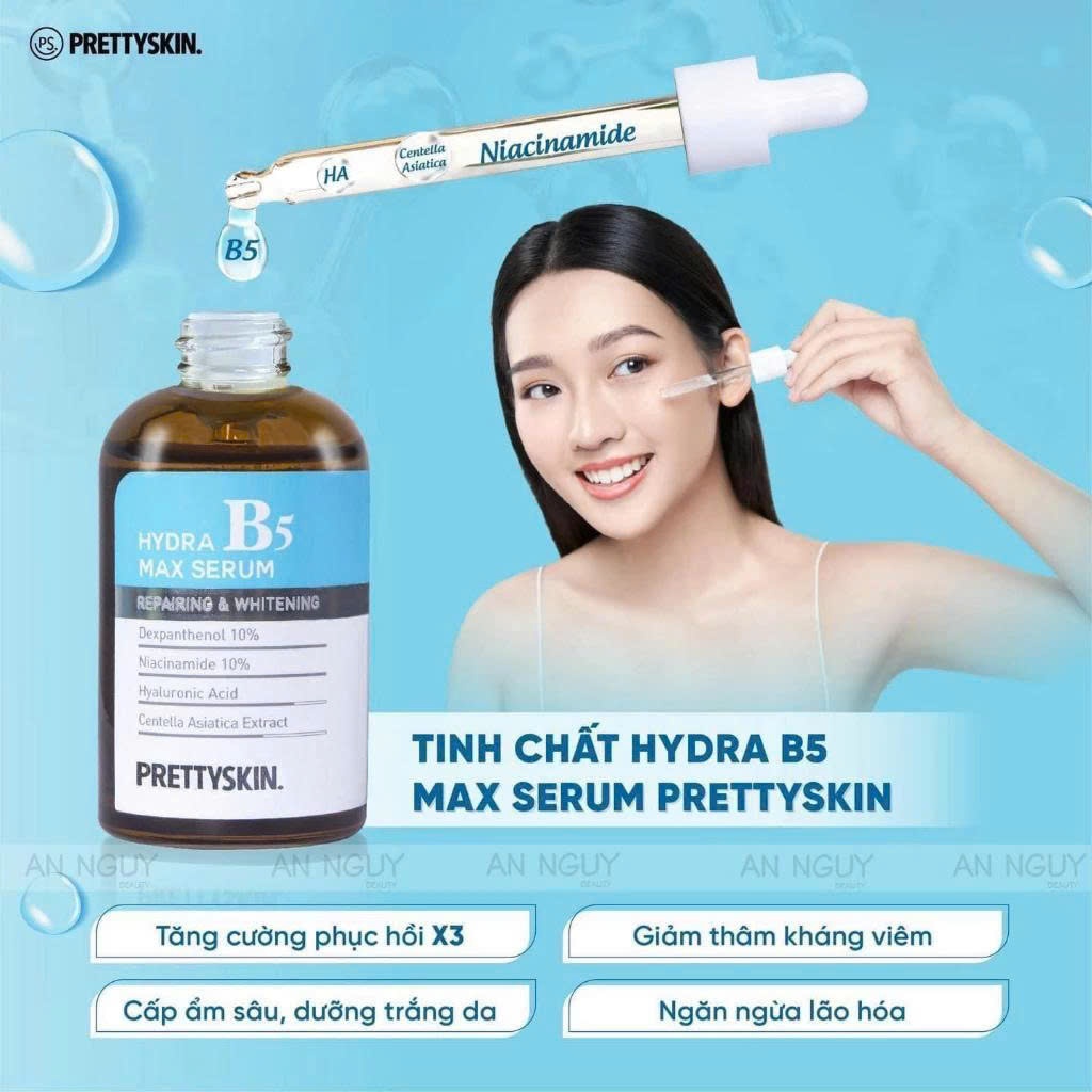 [CHÍNH HÃNG] Serum B5 Prettyskin 50ml dưỡng trắng, phục hồi, làm dịu da - Cosmetics X