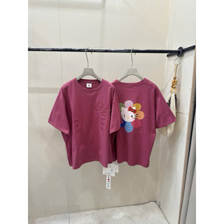 [Hoả Tốc] Áo Phông Hồng Thêu Kitty QC