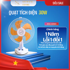 Quạt tích điện 30w hàng QC chất lượng cao