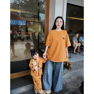 [Hoả Tốc]•𝙆𝙞𝙣𝙜𝙨𝙝𝙤𝙥𝙗𝙚𝙖𝙪𝙩𝙮•Áo Phông Gấu Cam Fom Thụng QC