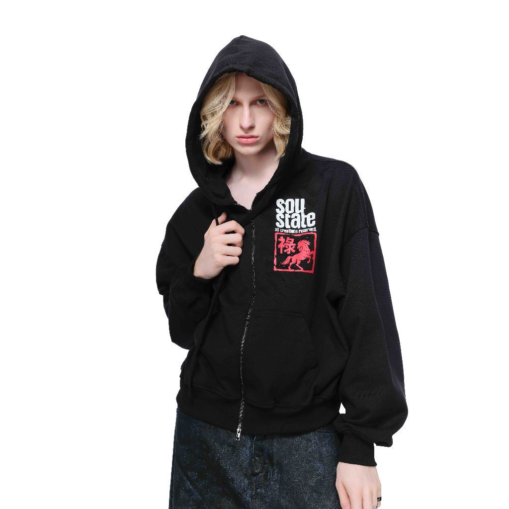 [GIẢM GIÁ 50%] Áo Hoodie Zip I Love Me/ "DauTrien" chất liệu dày dặn, Form Boxy, Unisex Nam Nữ - SOUSTATE Chính Hãng | BigBuy360 - bigbuy360.vn