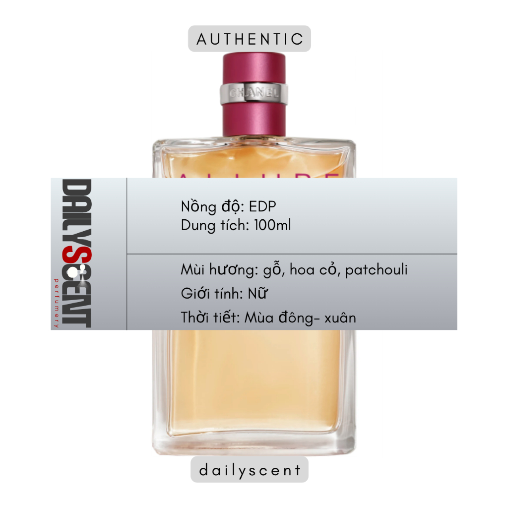 Nước hoa Allure Sensuelle 100ml EDT - EDP | Nước hoa nữ | Nước hoa CN | Nước hoa chính hãng