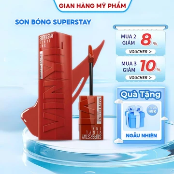 Son Bóng Bền Màu Nhẹ Môi Superstay Vinyl Ink Maybelline Màu Work 4.2ml