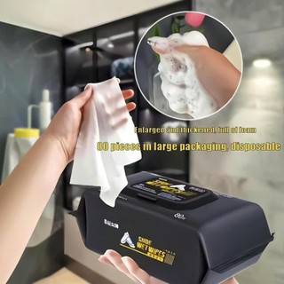 Khăn giấy lau giày đen siêu sạch, không hóa chất, không cần rửa tay