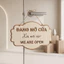 Bảng gỗ song ngữ We Are Open, Temporarily Closed, đang mở cửa, tạm đóng cửa, Có sẵn dây treo khắc theo yêu cầu