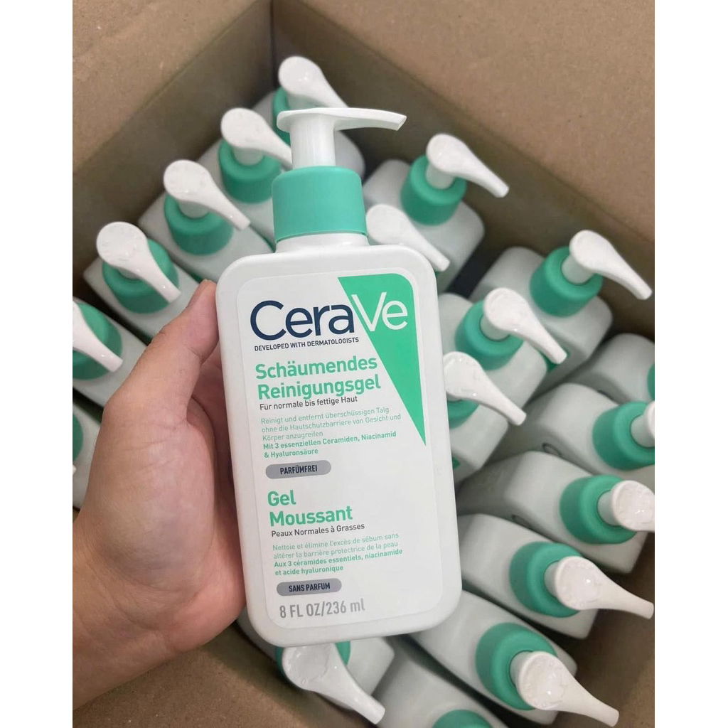 Sữa Rửa Mặt CeraVe Foaming Cleanser 473ml – Làm Sạch Da Dịu Nhẹ Cho Da Thường Đến Da Dầu