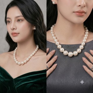 [ DAISYN ] N399 vòng cổ hạt Trai, dây chuyền hạt ngọc nhân tạo đá dây chuyền mang áo dài kiểu dáng sang trọng cho nữ