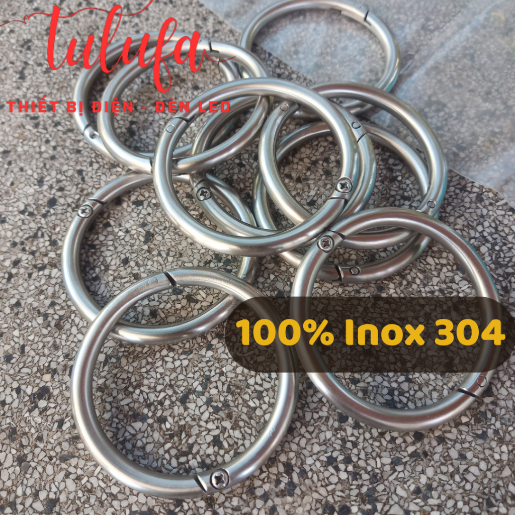 [Ảnh shop chụp] Vòng khuyên xỏ mũi trâu bò bằng inox 304