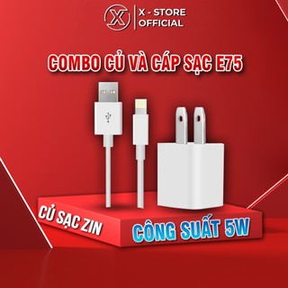Bộ sạc 5V 1A cao cấp, Tích hợp Chip E75 ổn định dòng điện, Củ cáp sạc 5W an toàn cho pin nhỏ - CB-CSIPZIN