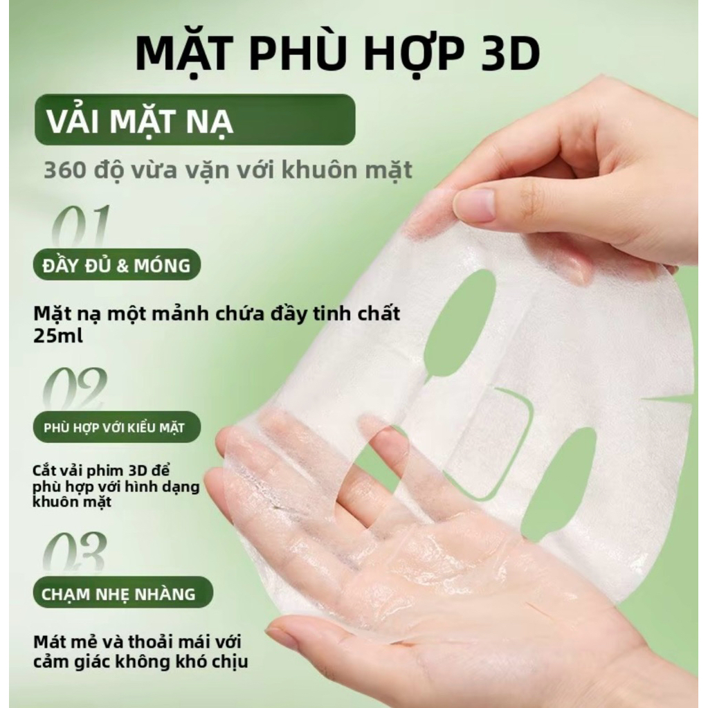 [XẢ LỖ LẤY TƯƠNG TÁC] Combo 10 Miếng Mặt Nạ Giấy SADOER Chiết Xuất Trái Cây (Bơ, Lựu, Trà Xanh) Dưỡng Ẩm Cấp Nước Cho Da