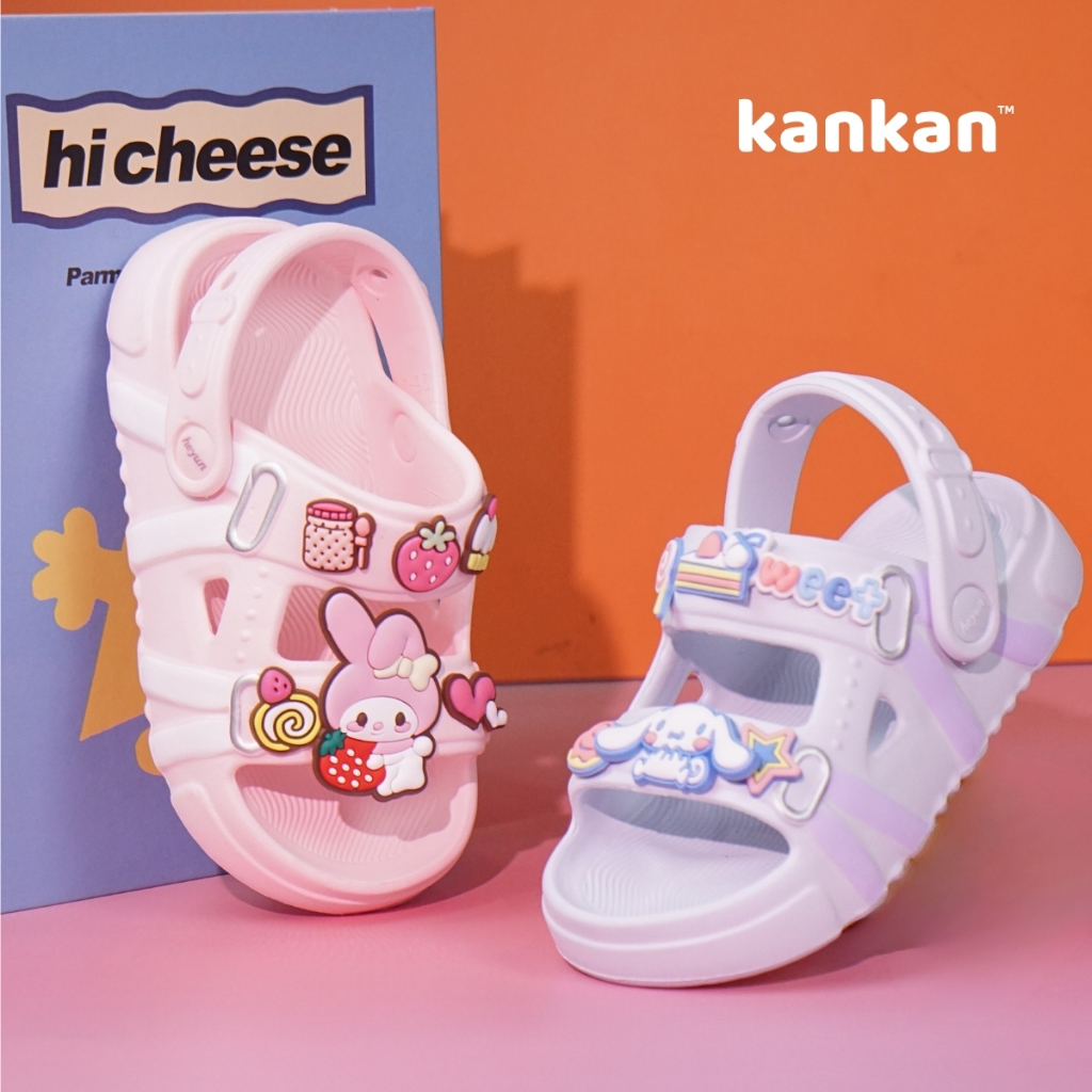 Dép Quai Hậu Bé Gái KanKanStore Sandal Xăng Đan Kuromi Melody Cinamonroll Trẻ Em KA147